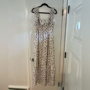 Floral Maxi Dress - Lavender Flowers